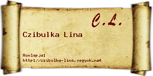Czibulka Lina névjegykártya